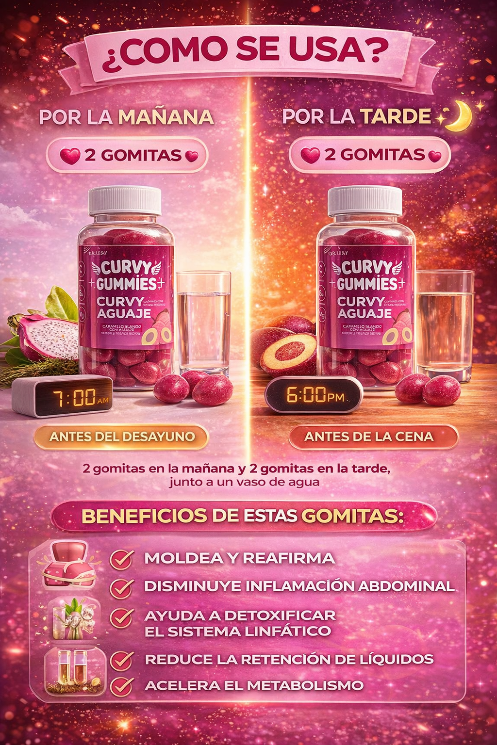 CURVY GUMMIES AGUAJE – La Gomita que Realza tu Figura 🍑