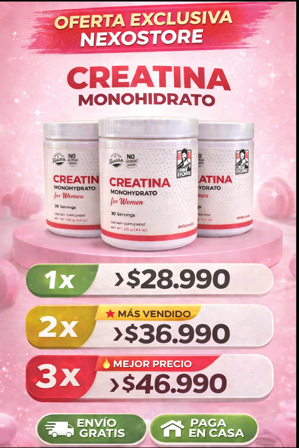 Creatina Old School™ Fórmula Mujer